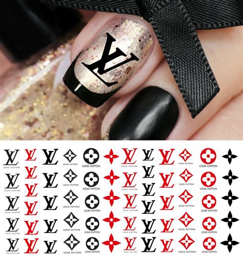 Louis Vuitton nail decals